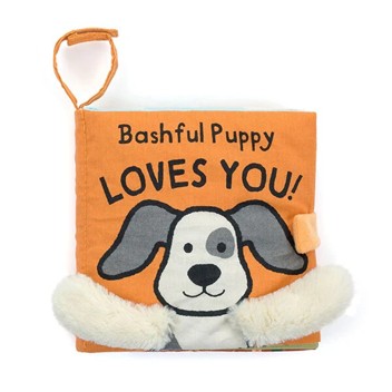 Bashful puppy loves you